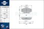 brake pads RT 2PD08859HP