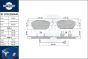 brake pads RT 2PD22389HP
