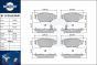 brake pads RT 1PD15539HP